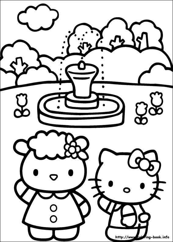 Hello Kitty coloring picture